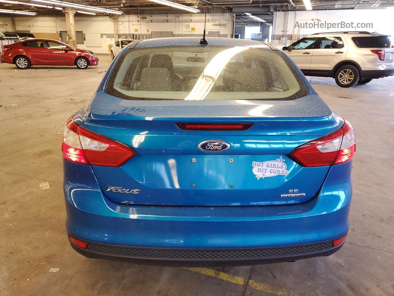 2013 Ford Focus Se Blue vin: 1FADP3F28DL292482