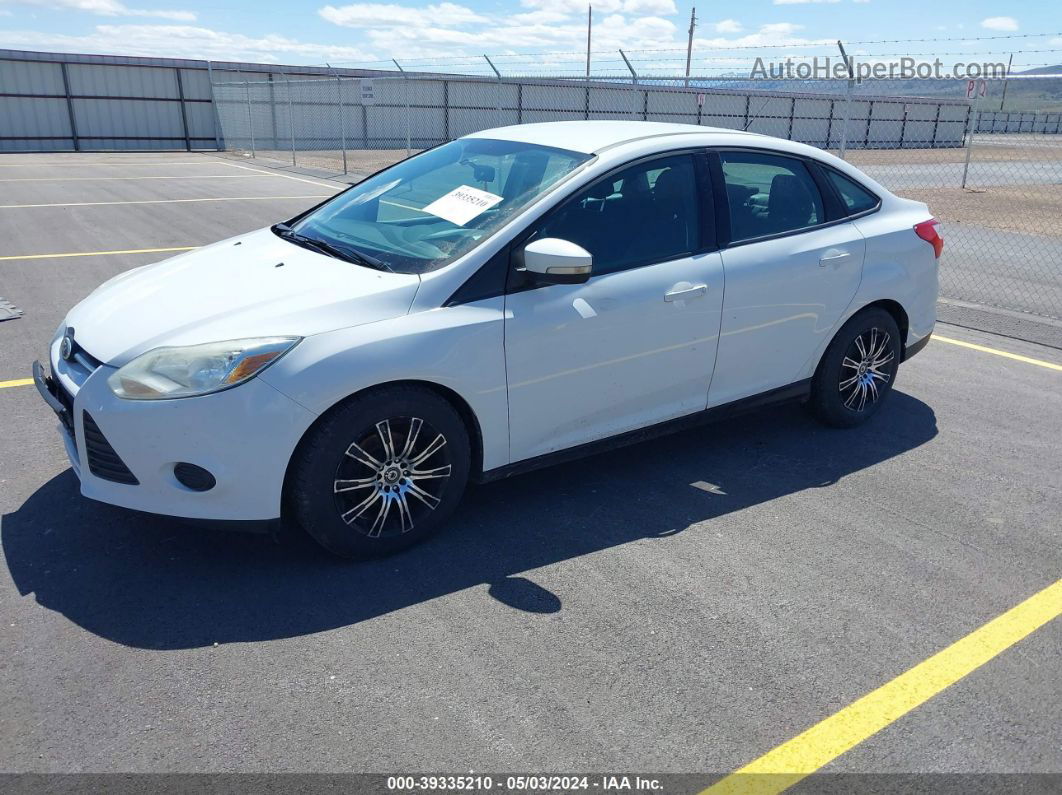 2013 Ford Focus Se White vin: 1FADP3F28DL307756