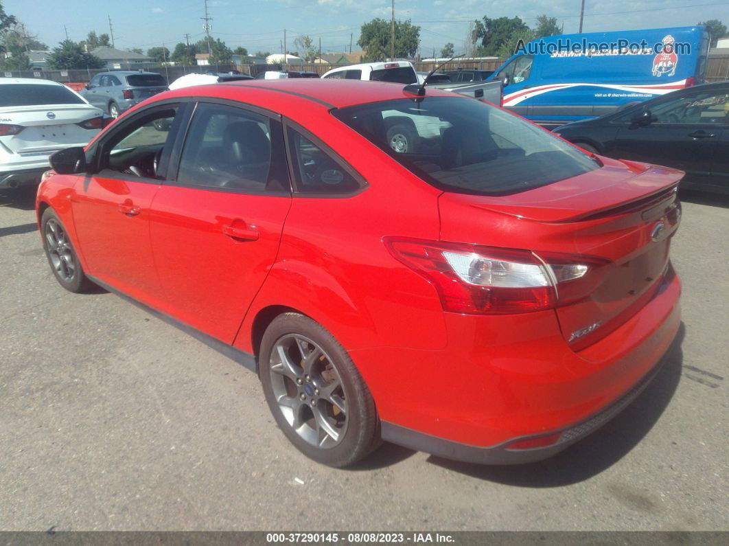 2013 Ford Focus Se Red vin: 1FADP3F28DL308650