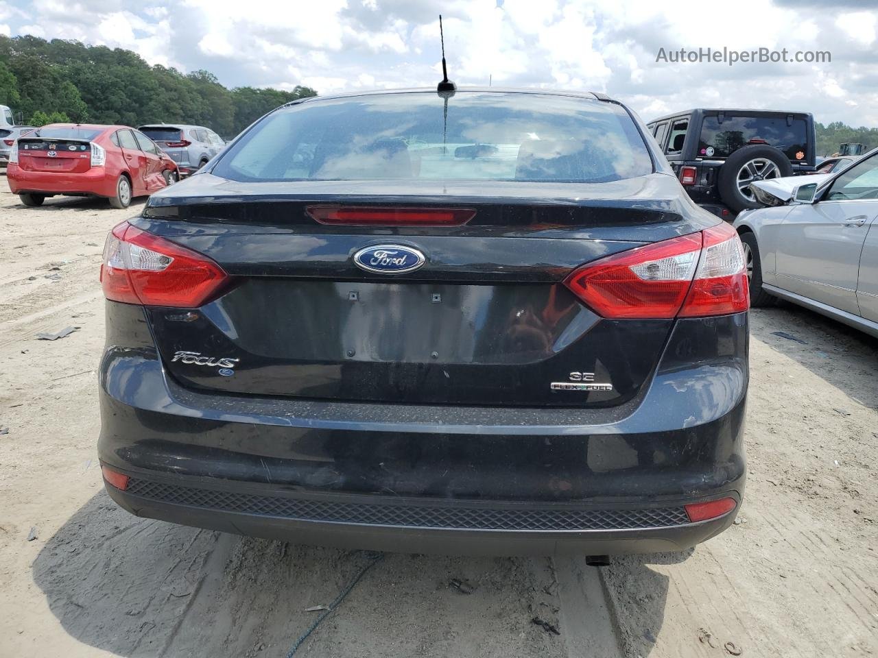 2013 Ford Focus Se Black vin: 1FADP3F28DL348761