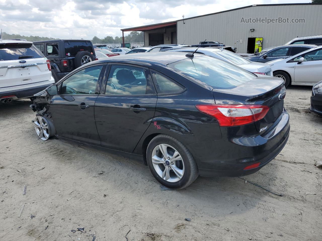 2013 Ford Focus Se Black vin: 1FADP3F28DL348761