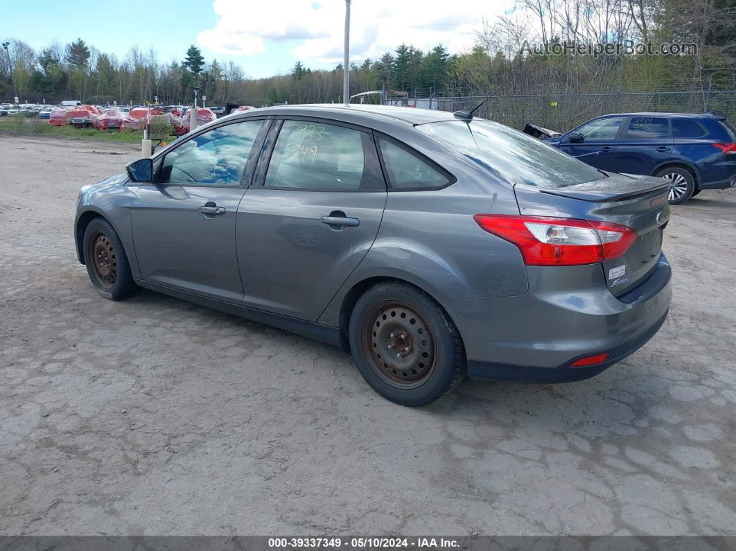 2013 Ford Focus Se Gray vin: 1FADP3F28DL354608