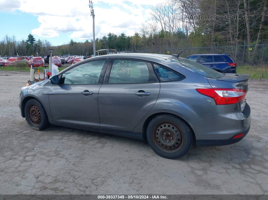 2013 Ford Focus Se Gray vin: 1FADP3F28DL354608