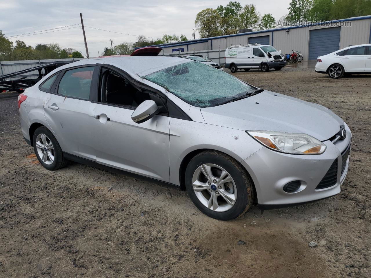 2013 Ford Focus Se Silver vin: 1FADP3F28DL358495