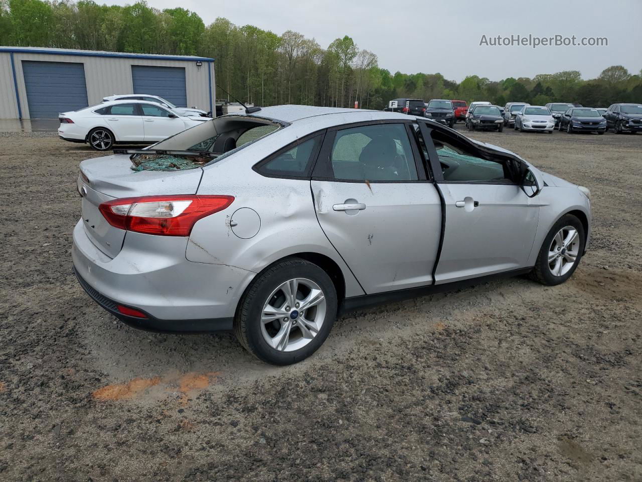 2013 Ford Focus Se Silver vin: 1FADP3F28DL358495