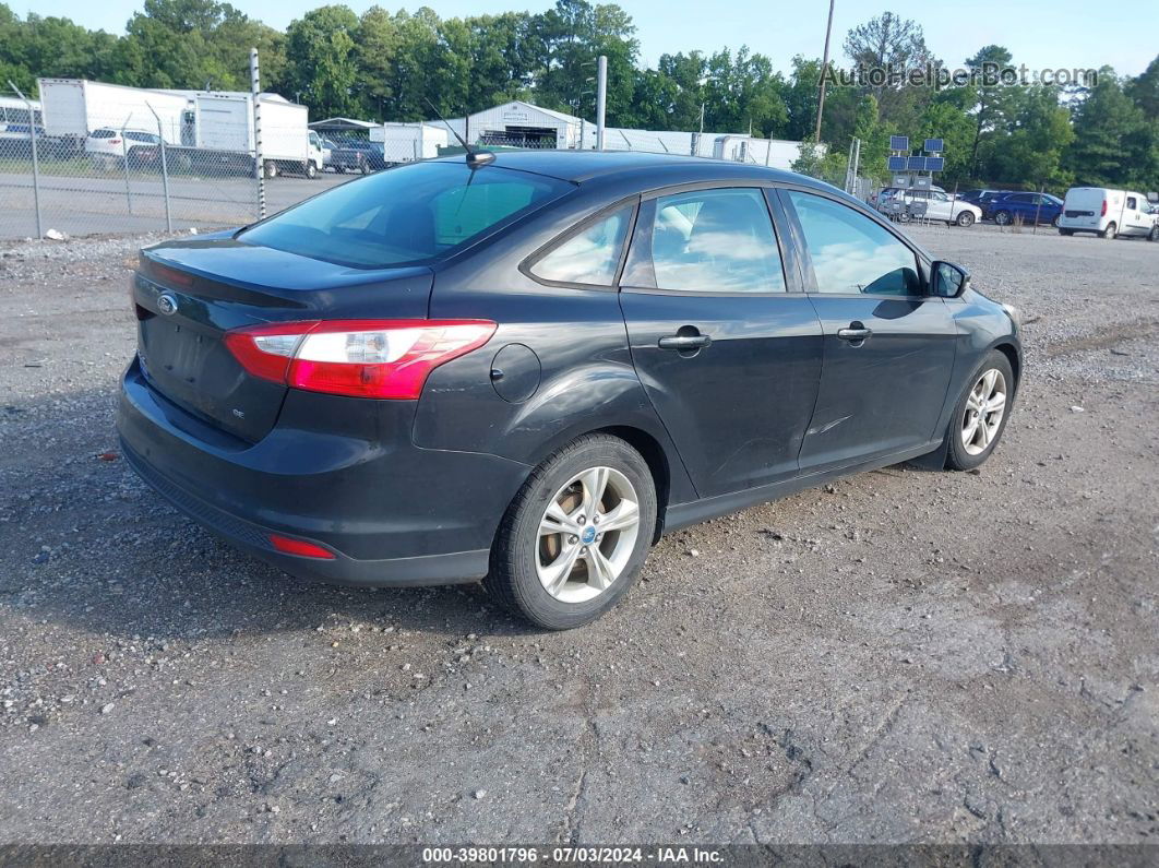 2014 Ford Focus Se Black vin: 1FADP3F28EL112662