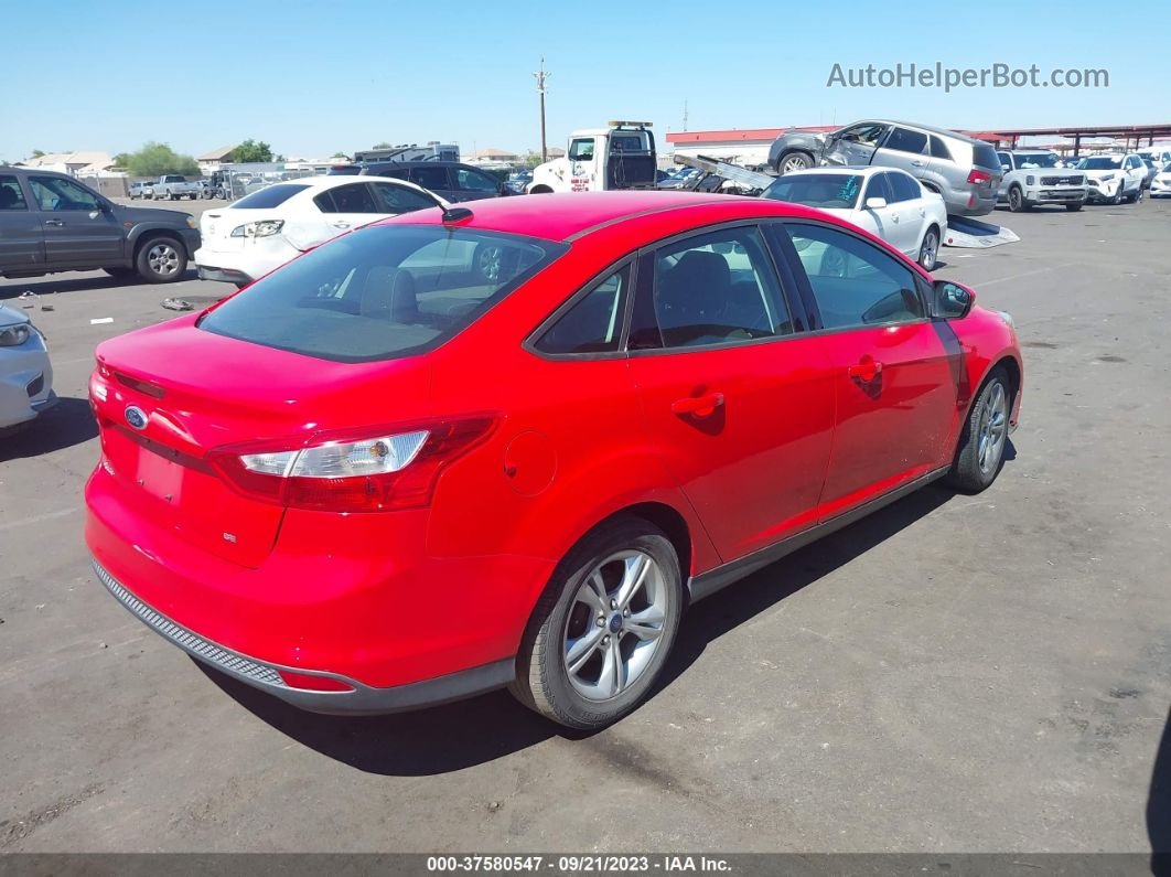 2014 Ford Focus Se Red vin: 1FADP3F28EL123810