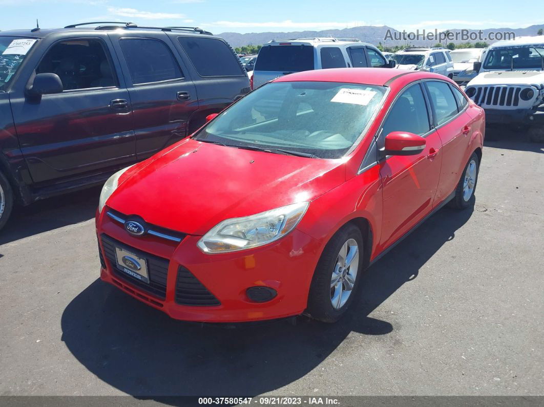 2014 Ford Focus Se Red vin: 1FADP3F28EL123810