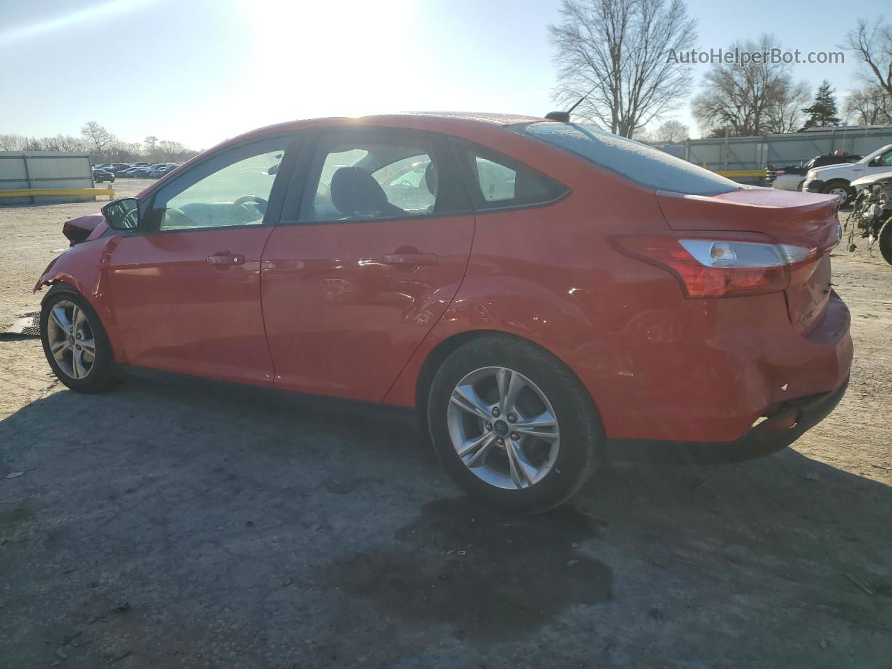 2014 Ford Focus Se Red vin: 1FADP3F28EL157472