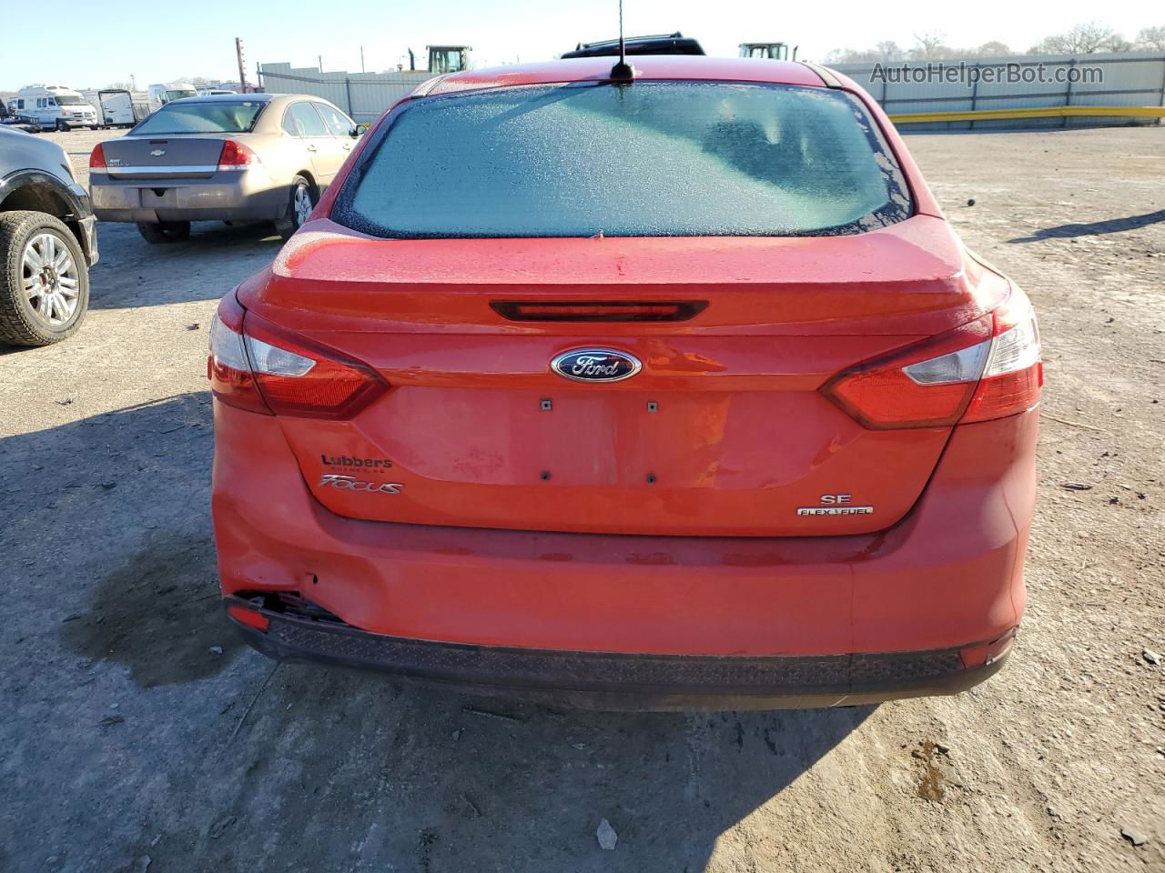 2014 Ford Focus Se Red vin: 1FADP3F28EL157472