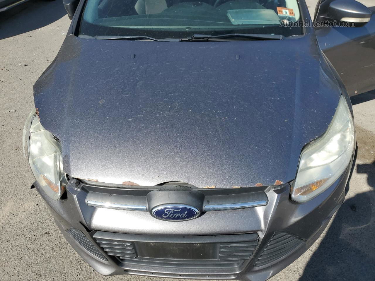 2014 Ford Focus Se Gray vin: 1FADP3F28EL158881