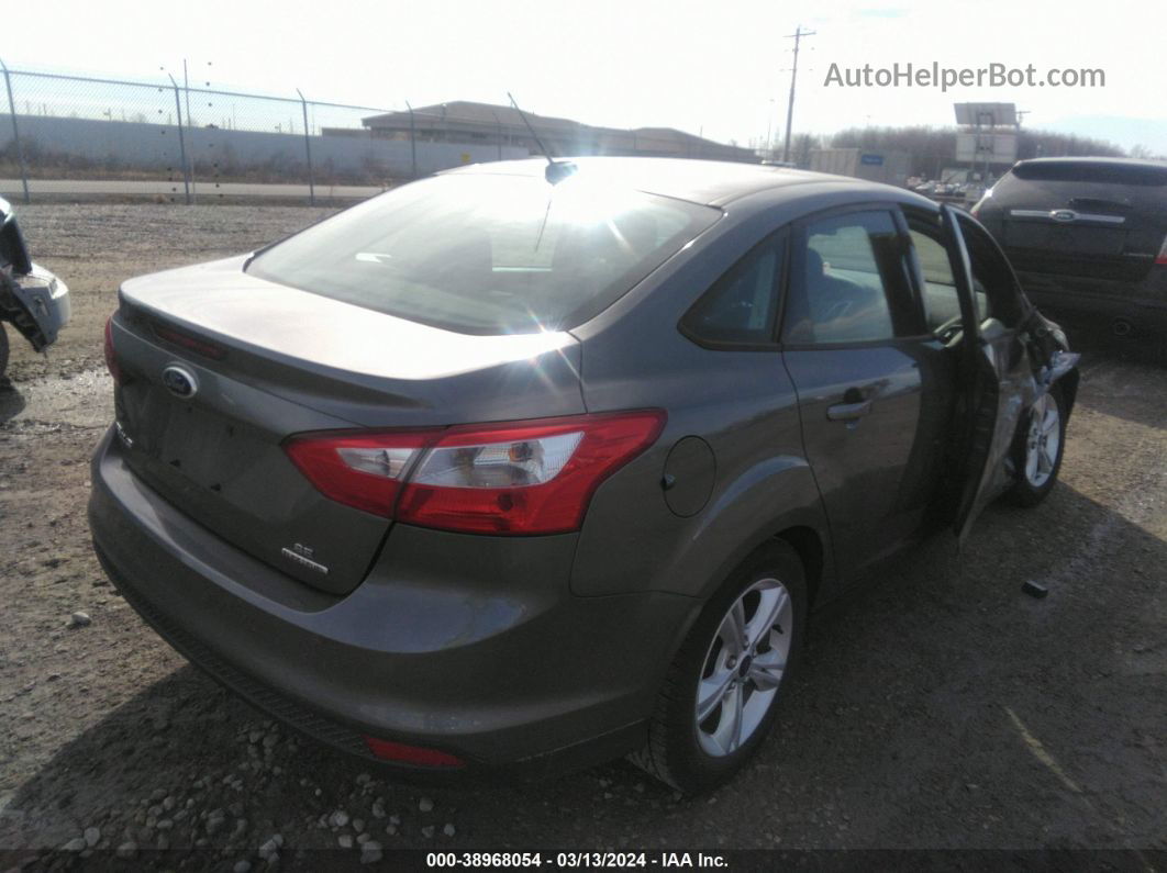 2014 Ford Focus Se Gray vin: 1FADP3F28EL192710