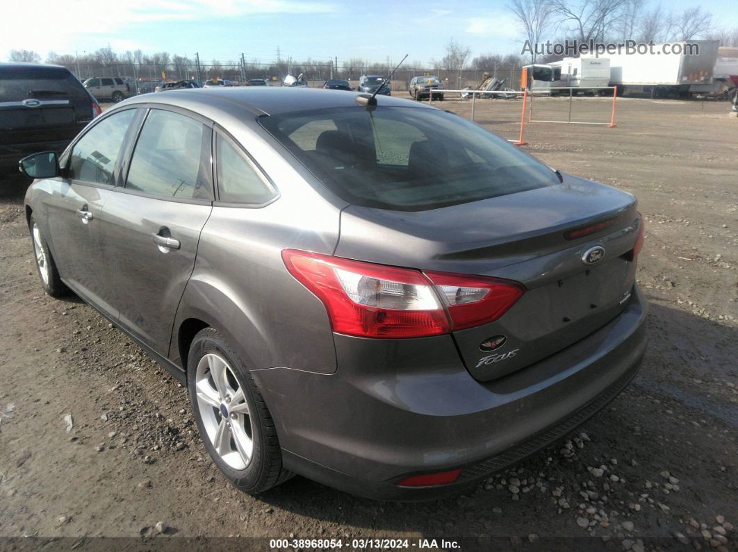 2014 Ford Focus Se Gray vin: 1FADP3F28EL192710