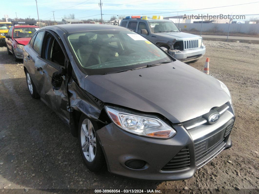 2014 Ford Focus Se Gray vin: 1FADP3F28EL192710