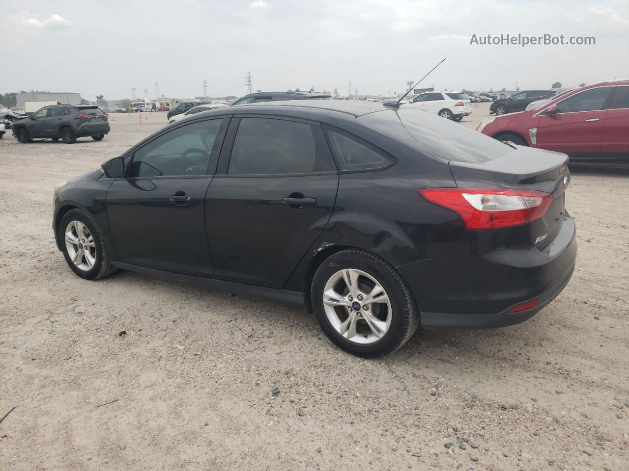 2014 Ford Focus Se Black vin: 1FADP3F28EL283167