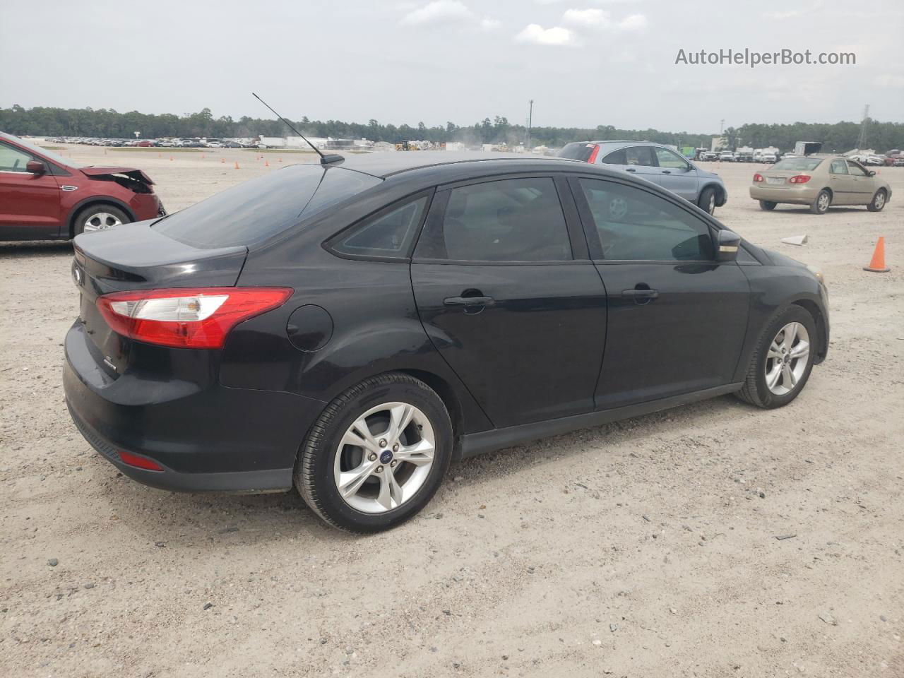 2014 Ford Focus Se Black vin: 1FADP3F28EL283167