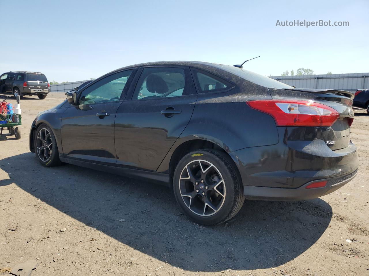 2014 Ford Focus Se Black vin: 1FADP3F28EL291141