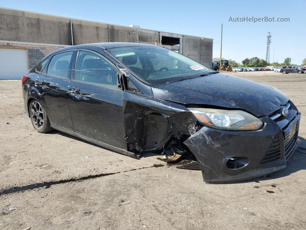 2014 Ford Focus Se Black vin: 1FADP3F28EL291141