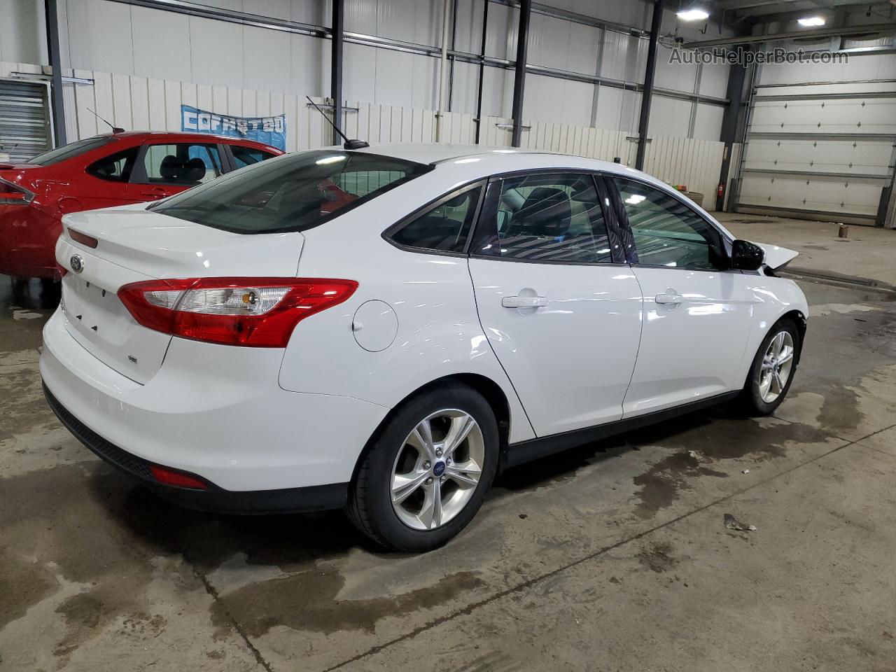 2014 Ford Focus Se White vin: 1FADP3F28EL294783