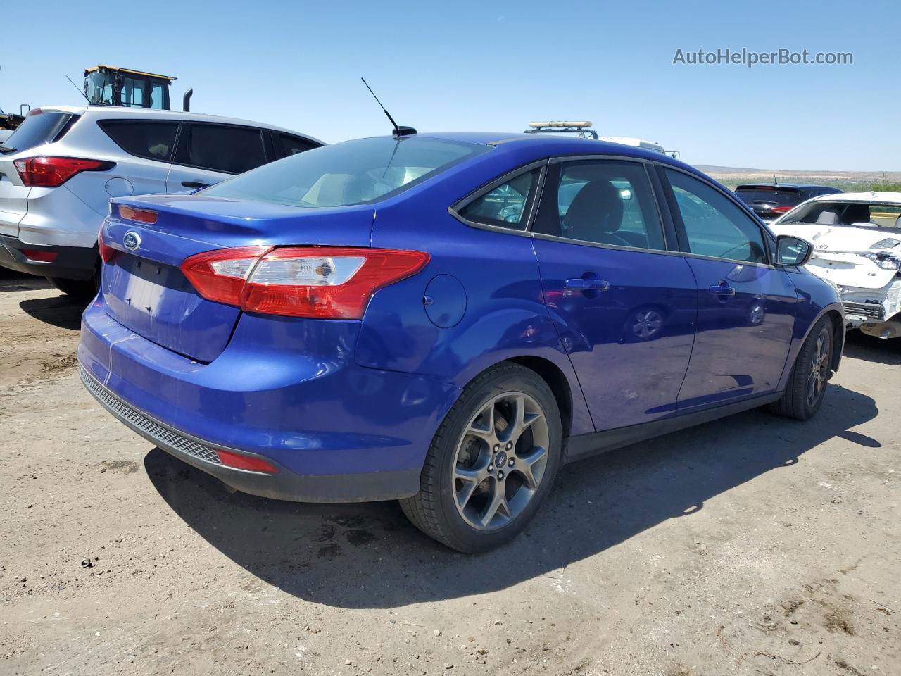 2014 Ford Focus Se Синий vin: 1FADP3F28EL311436