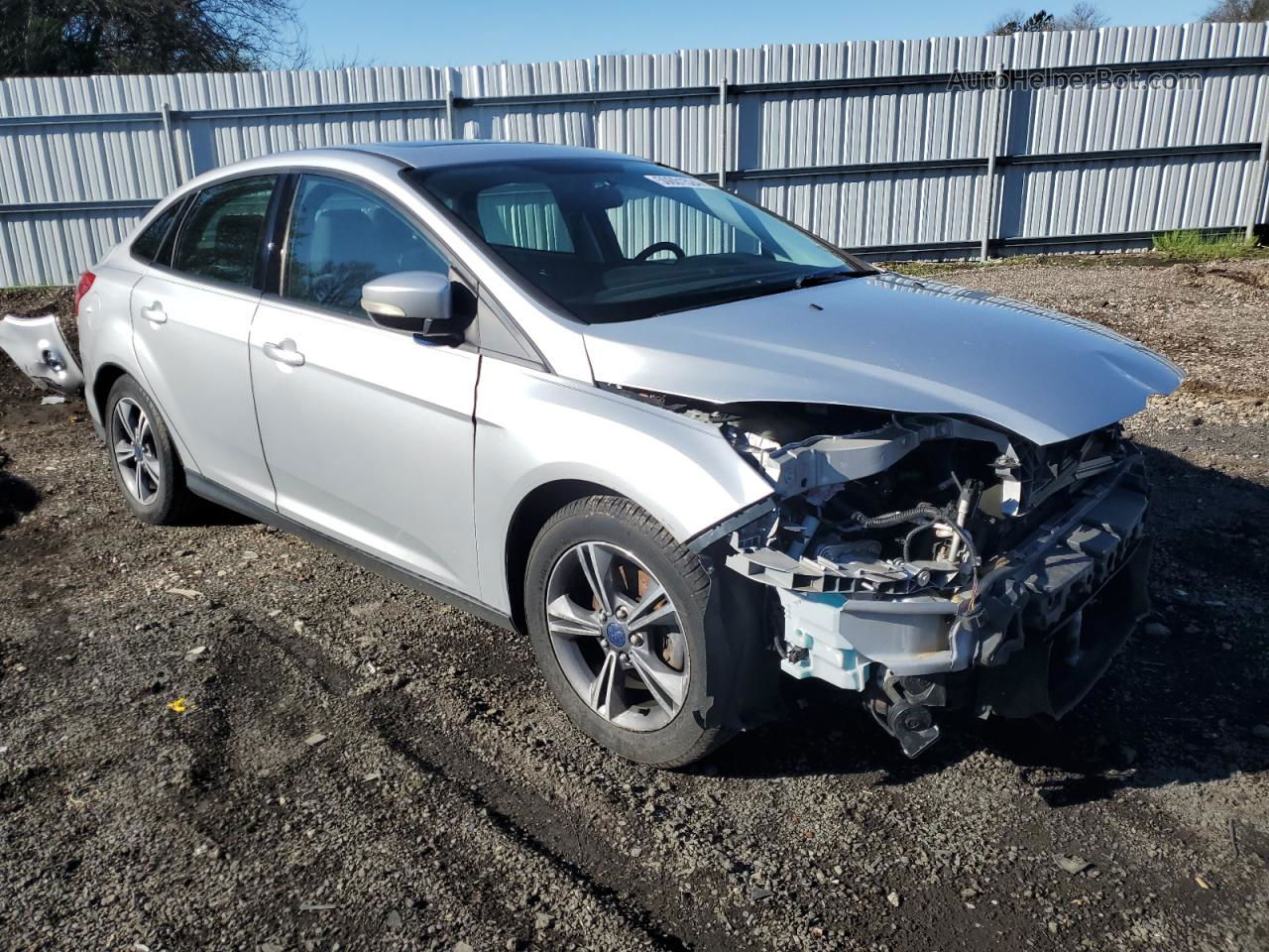 2014 Ford Focus Se Silver vin: 1FADP3F28EL338572