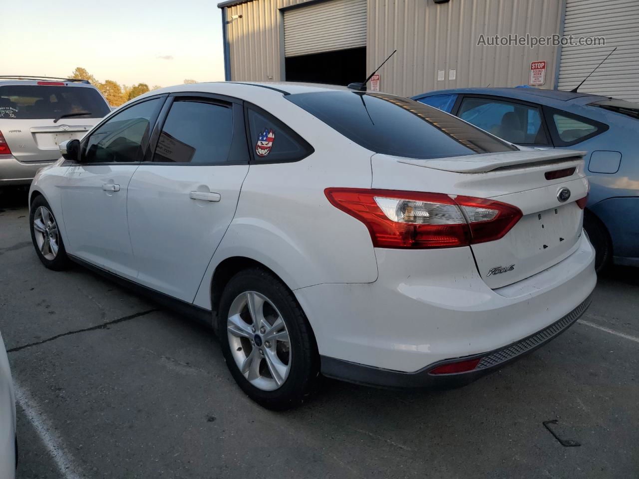 2014 Ford Focus Se White vin: 1FADP3F28EL341794