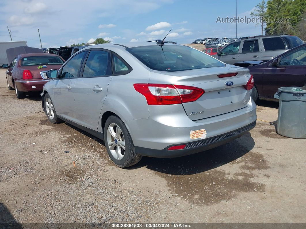 2014 Ford Focus Se Silver vin: 1FADP3F28EL353539