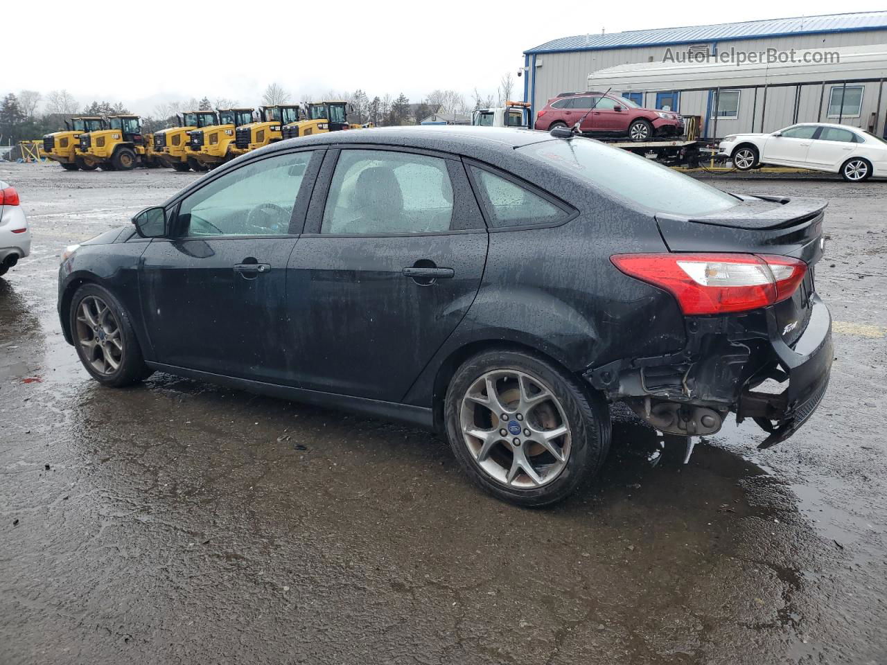 2014 Ford Focus Se Black vin: 1FADP3F28EL359311