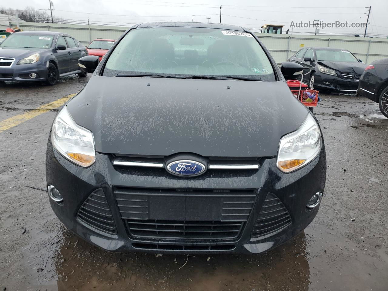 2014 Ford Focus Se Черный vin: 1FADP3F28EL359311