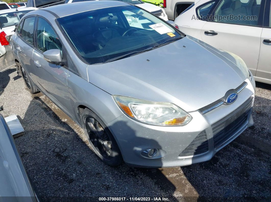 2014 Ford Focus Se Silver vin: 1FADP3F28EL381597