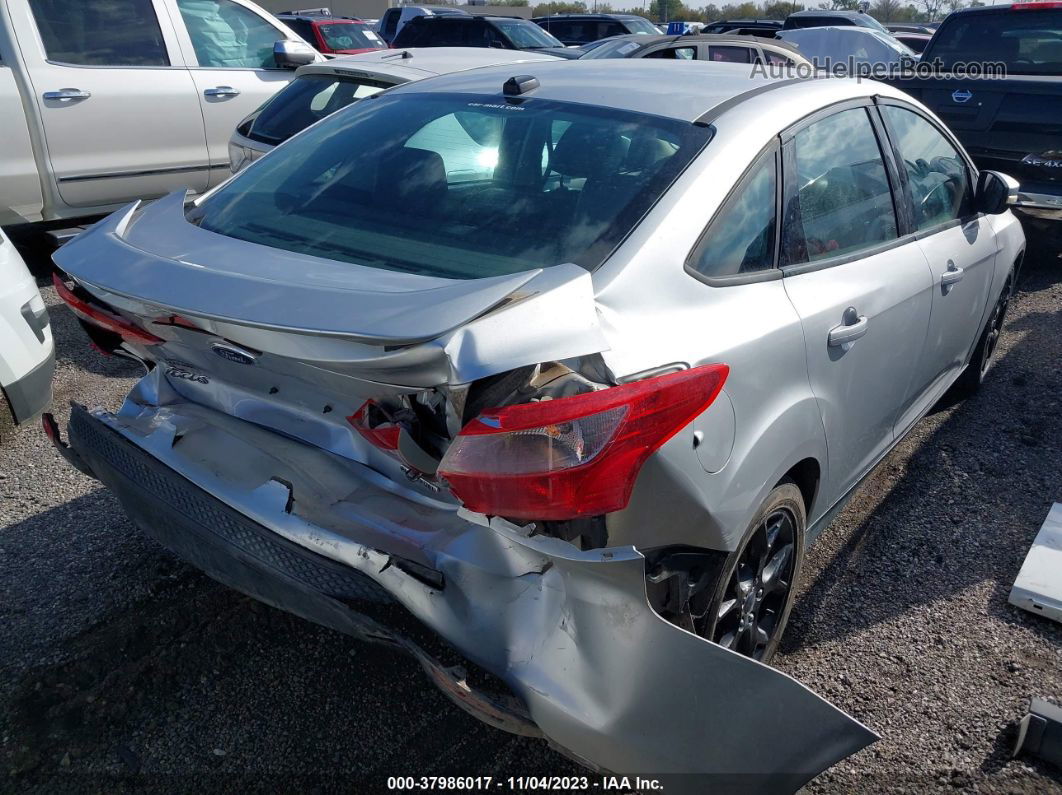 2014 Ford Focus Se Silver vin: 1FADP3F28EL381597