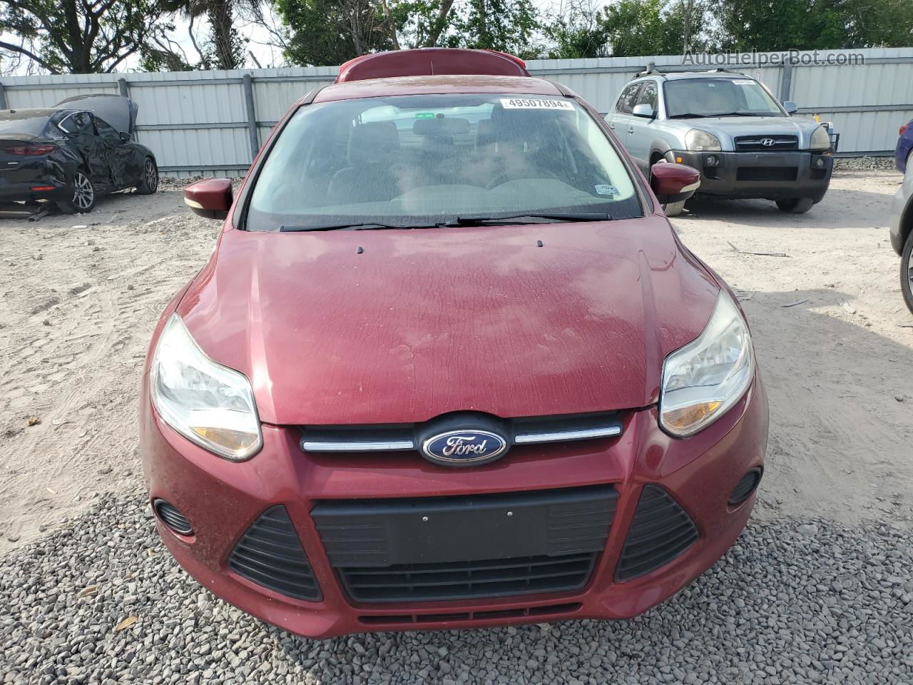 2014 Ford Focus Se Красный vin: 1FADP3F28EL399145