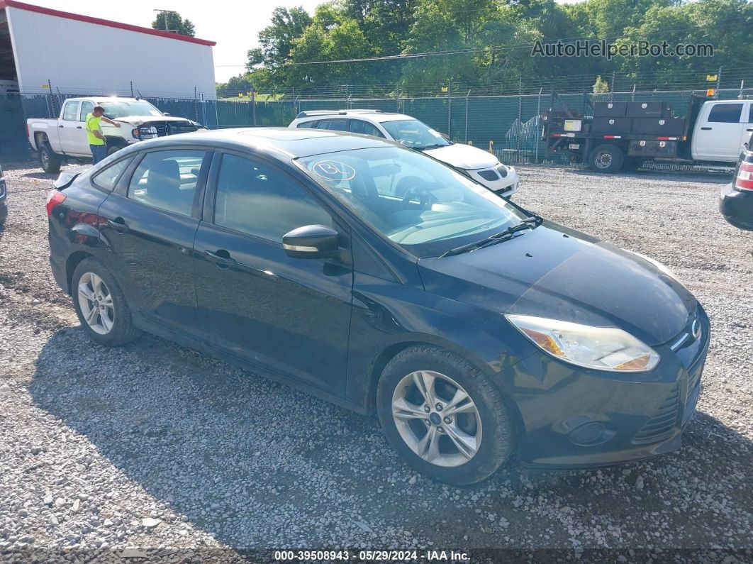 2014 Ford Focus Se Black vin: 1FADP3F28EL405252