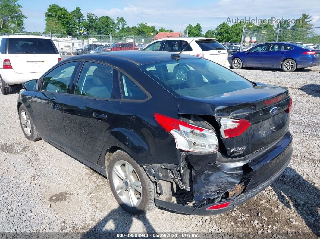 2014 Ford Focus Se Black vin: 1FADP3F28EL405252