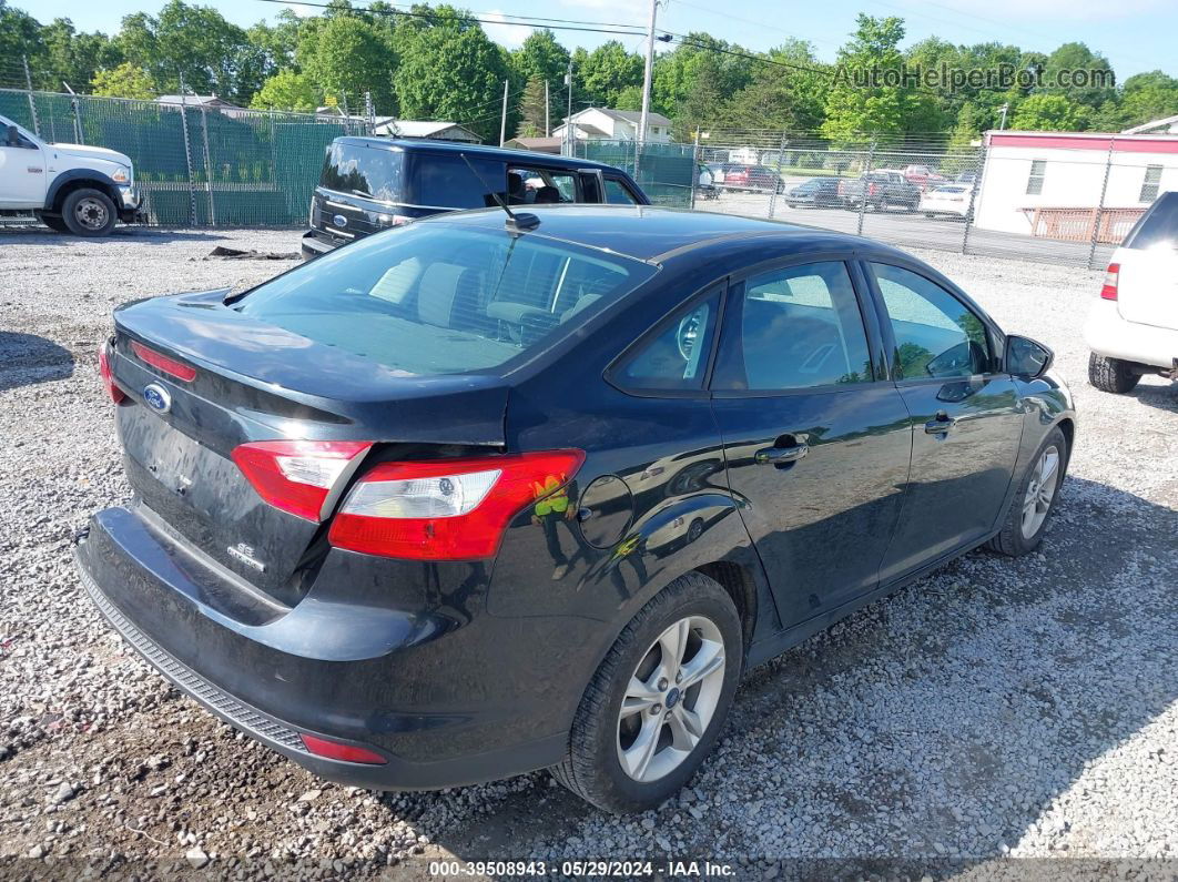 2014 Ford Focus Se Black vin: 1FADP3F28EL405252