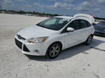 2014 Ford Focus Se White vin: 1FADP3F28EL414842