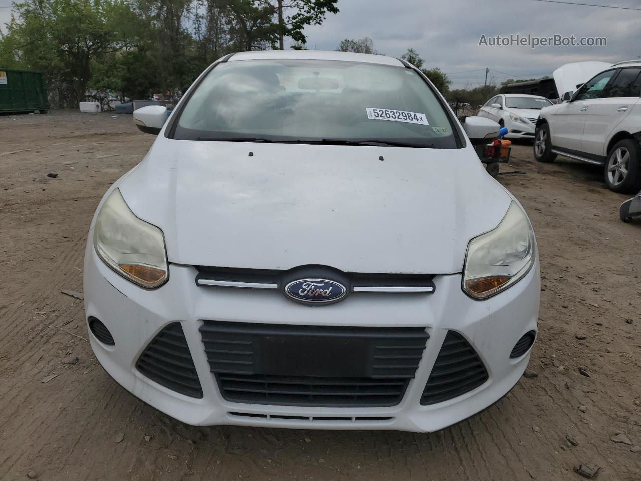 2014 Ford Focus Se White vin: 1FADP3F28EL417529