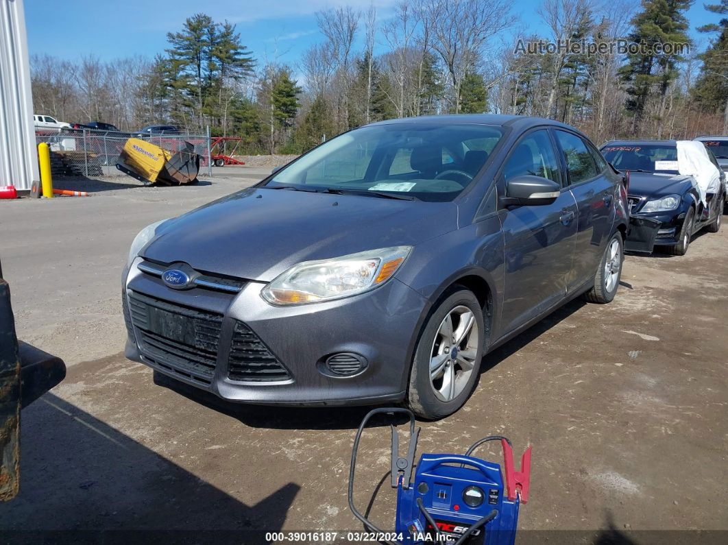 2014 Ford Focus Se Gray vin: 1FADP3F28EL434315