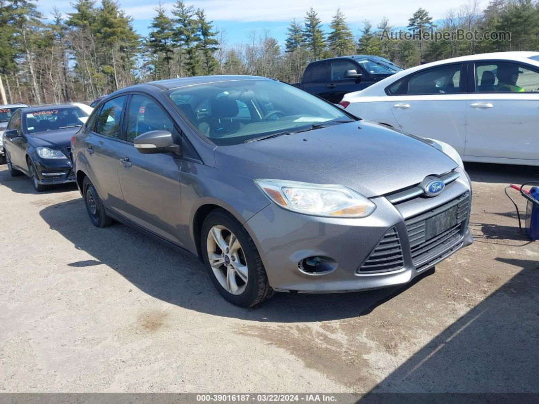 2014 Ford Focus Se Gray vin: 1FADP3F28EL434315