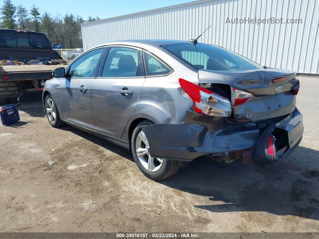 2014 Ford Focus Se Gray vin: 1FADP3F28EL434315