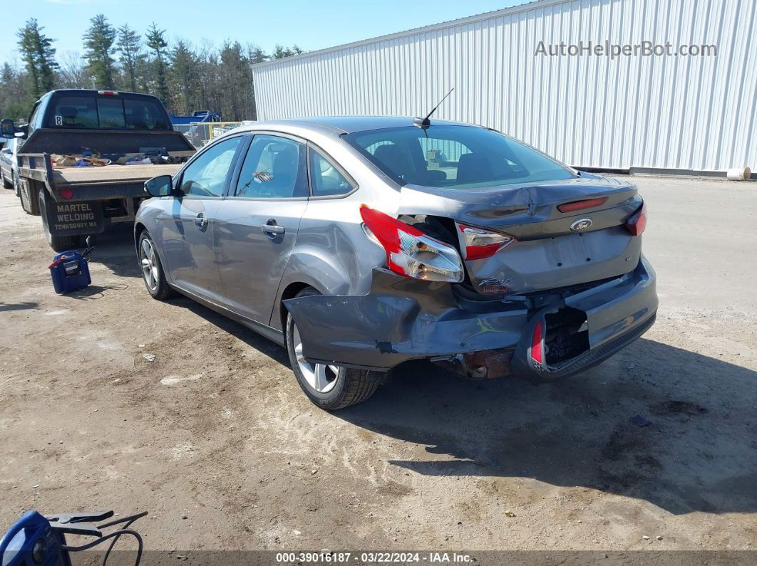 2014 Ford Focus Se Gray vin: 1FADP3F28EL434315