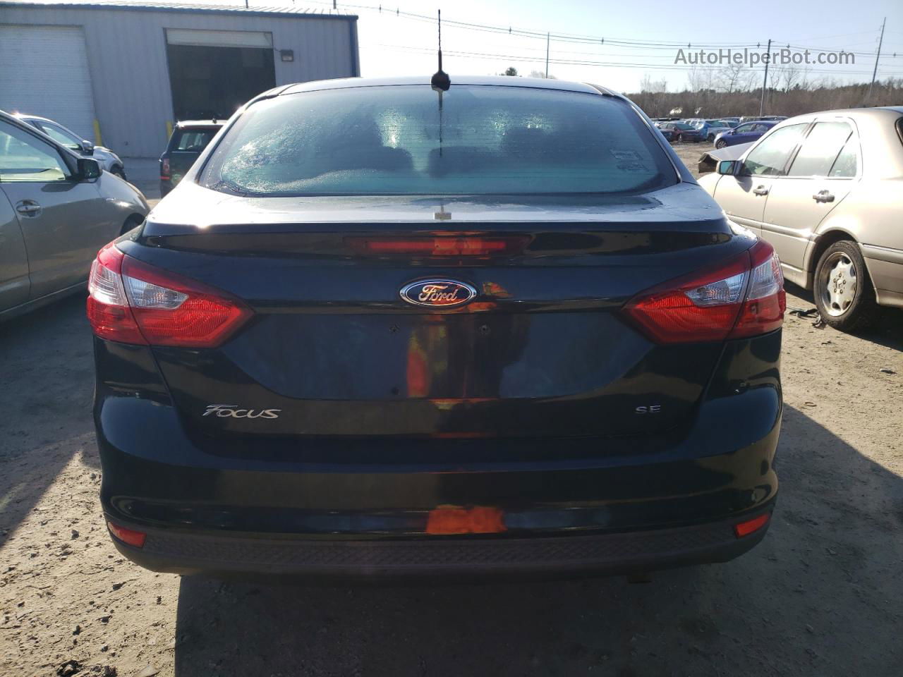 2014 Ford Focus Se Black vin: 1FADP3F28EL434363