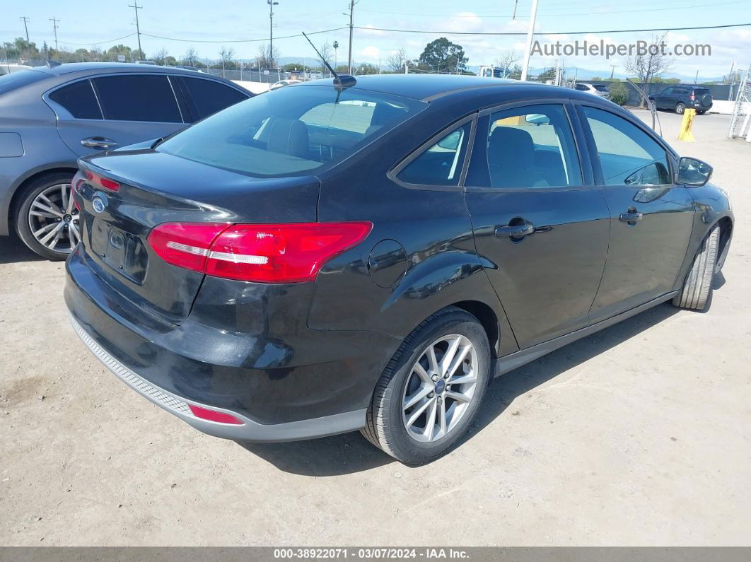 2015 Ford Focus Se Black vin: 1FADP3F28FL221320