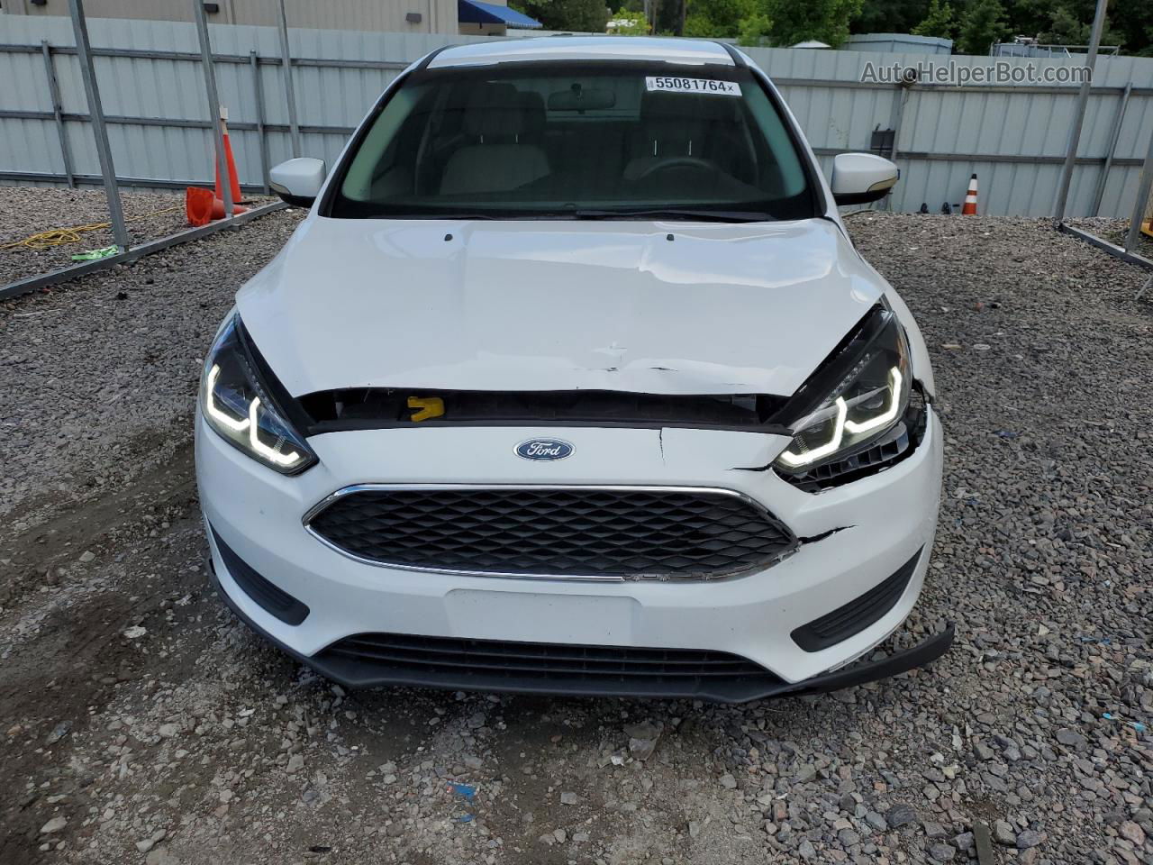 2015 Ford Focus Se White vin: 1FADP3F28FL224198