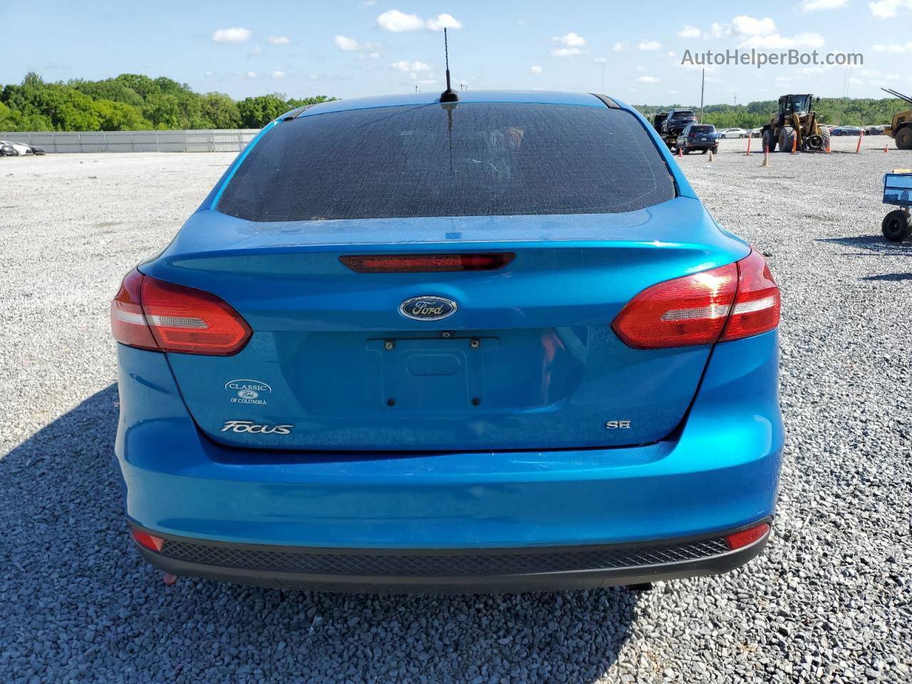 2015 Ford Focus Se Синий vin: 1FADP3F28FL229031