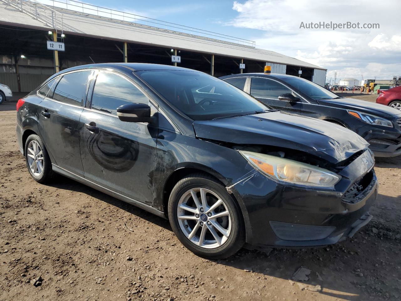 2015 Ford Focus Se Black vin: 1FADP3F28FL245133