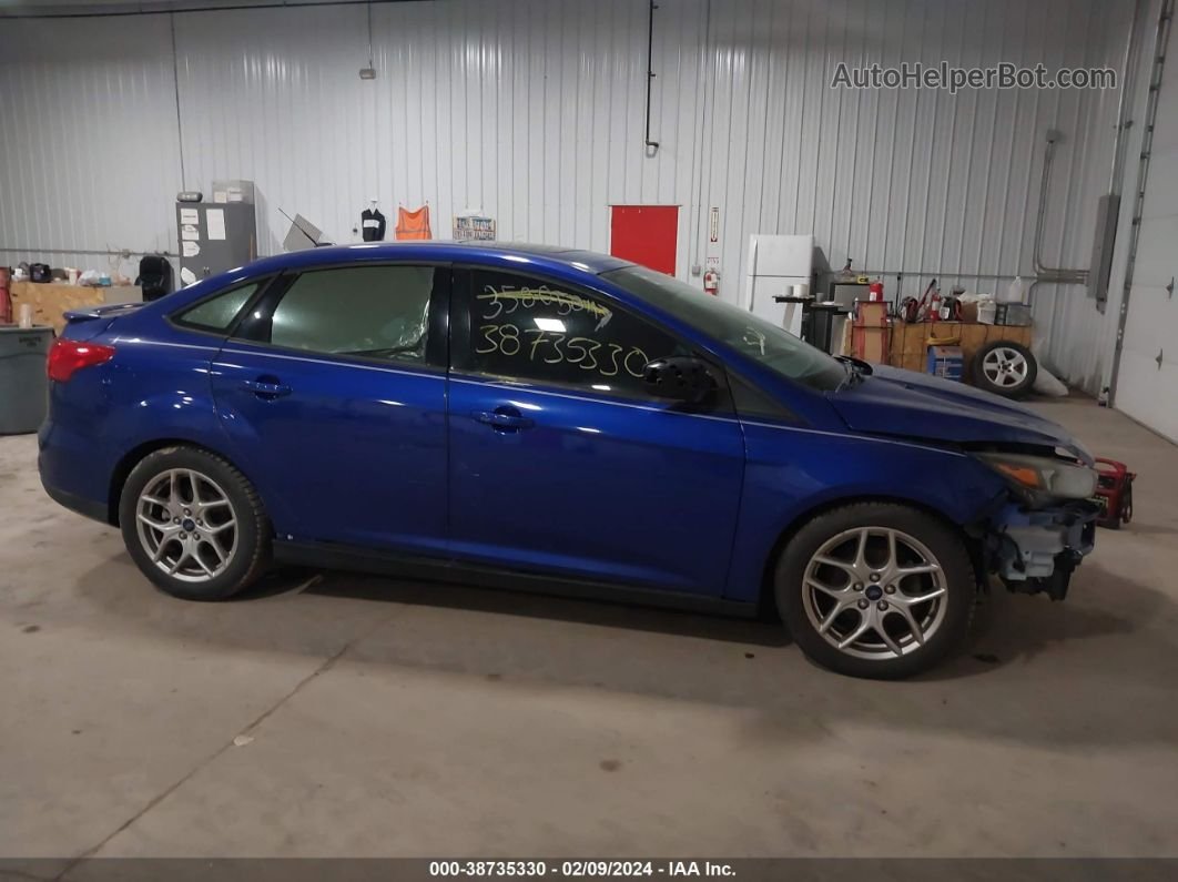 2015 Ford Focus Se Dark Blue vin: 1FADP3F28FL260117