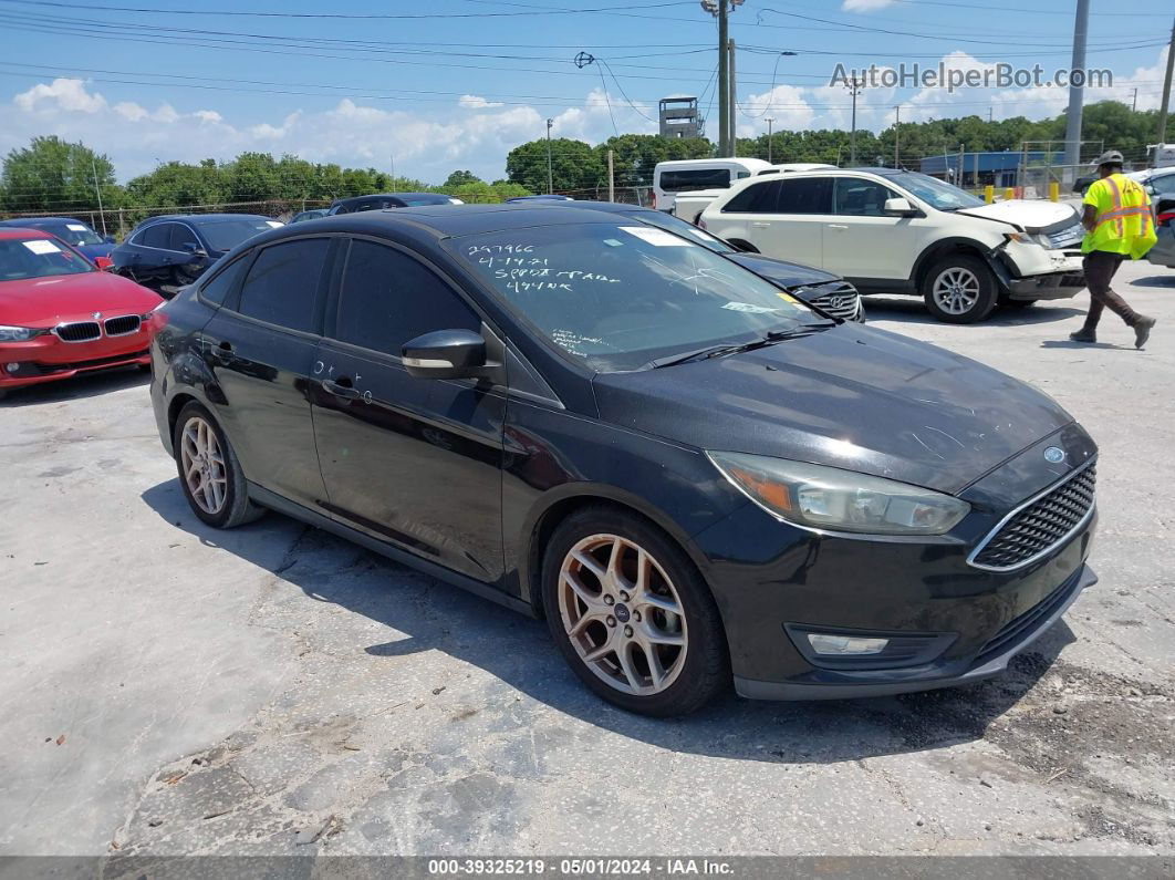 2015 Ford Focus Se Black vin: 1FADP3F28FL267780