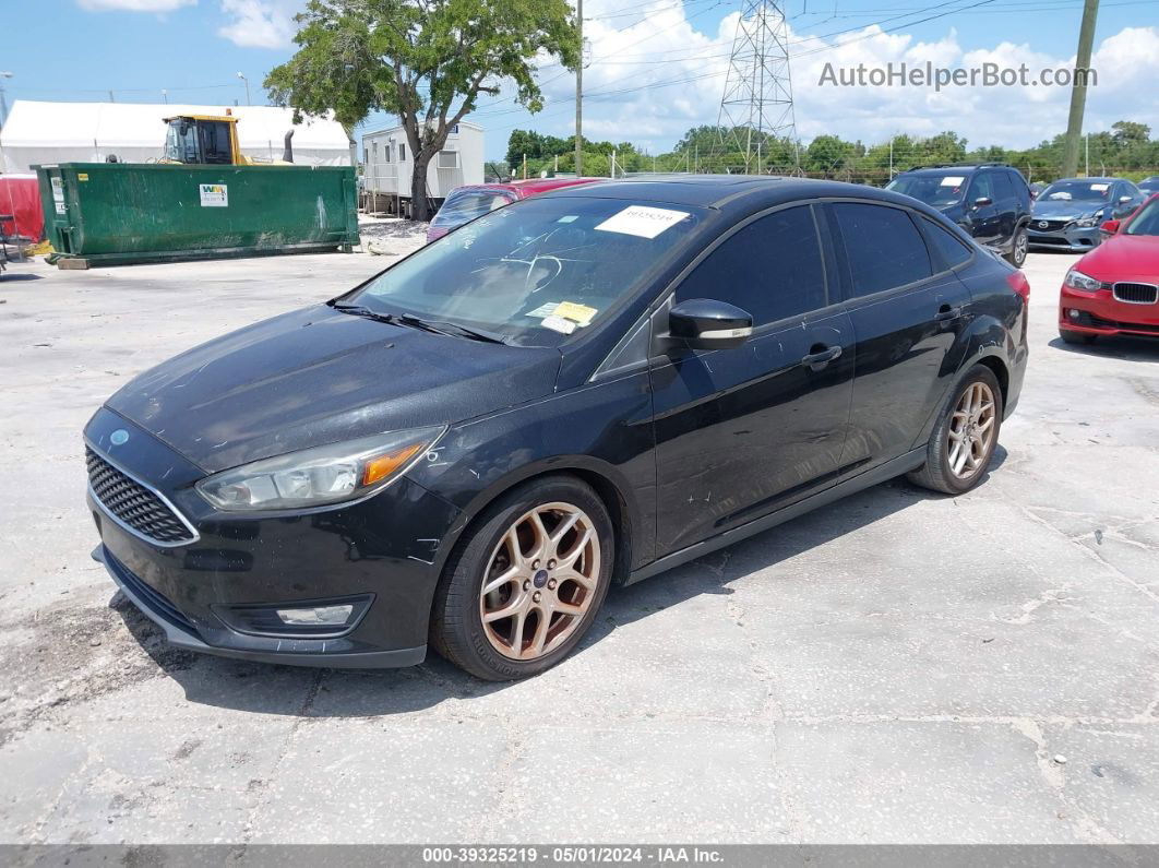 2015 Ford Focus Se Black vin: 1FADP3F28FL267780