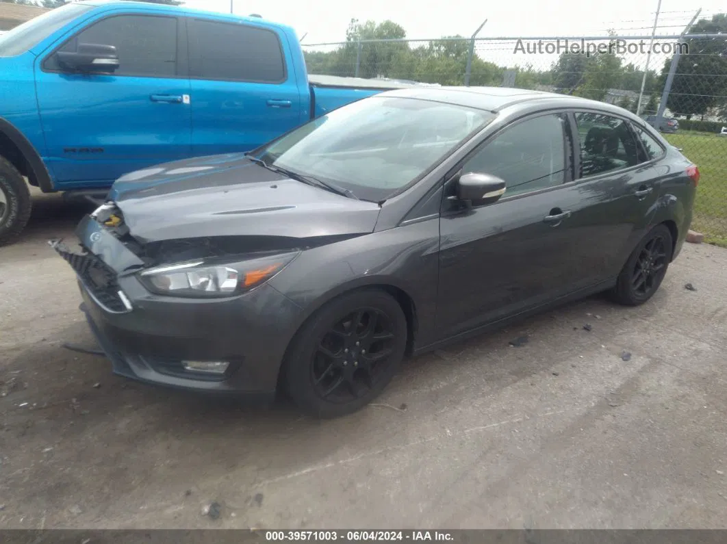 2015 Ford Focus Se Gray vin: 1FADP3F28FL268699